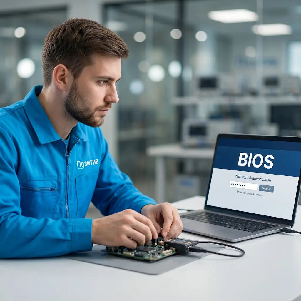 Снятие пароля BIOS ноутбука в Сходне