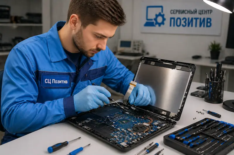 Ремонт шлейфа матрицы ноутбука в Сходне