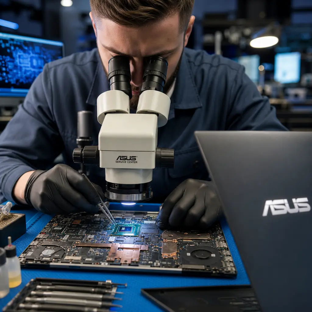 Замена видеокарты ноутбука Asus в Сходне