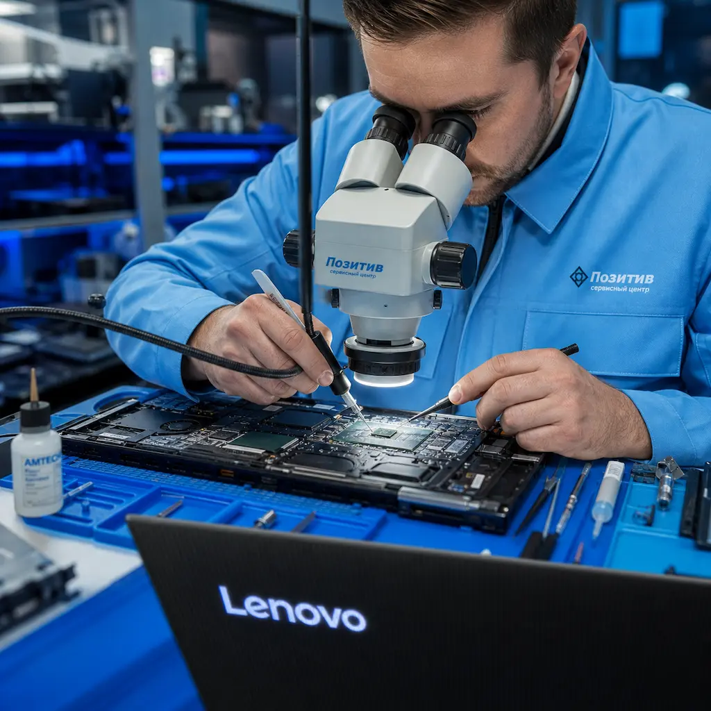 Замена видеокарты ноутбука Lenovo в Сходне