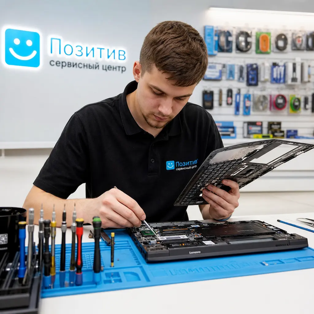 заменить клавиатуру на ноутбуке Lenovo в Сходне