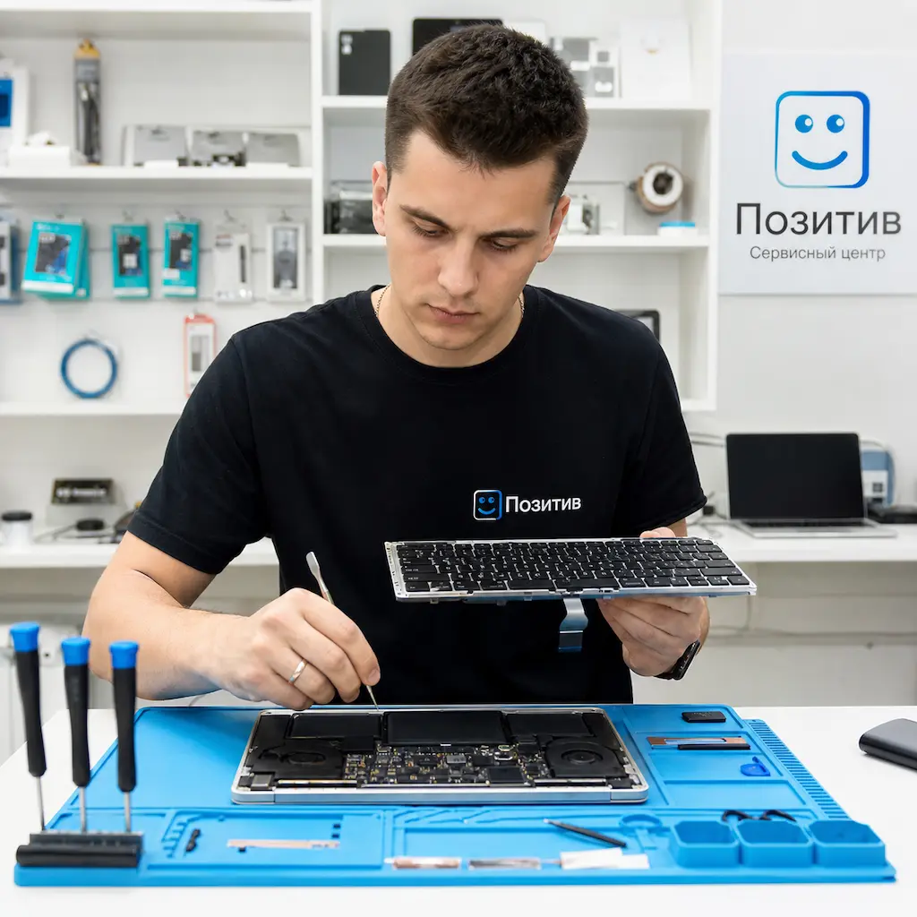 заменить клавиатуру на Apple Macbook в Сходне
