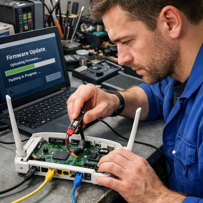 Обновление прошивки роутера в Сходне