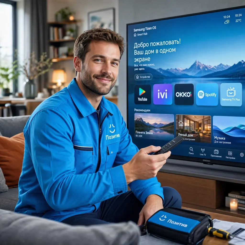Настройка Smart TV в Сходне