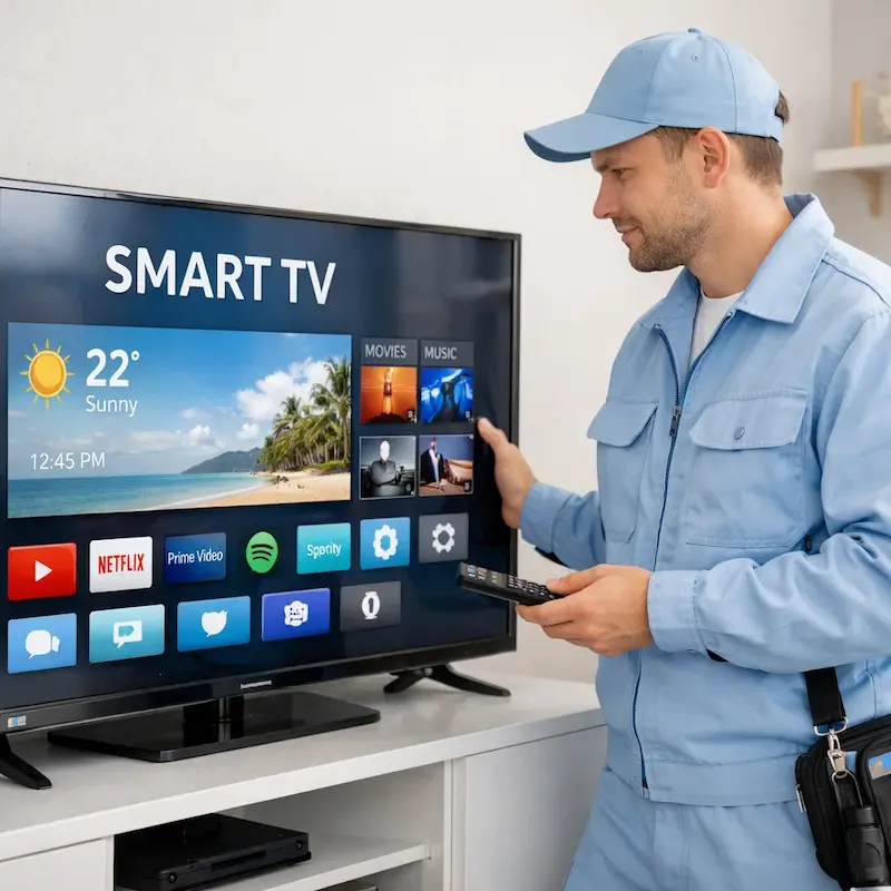 Настройка Smart TV в Сходне