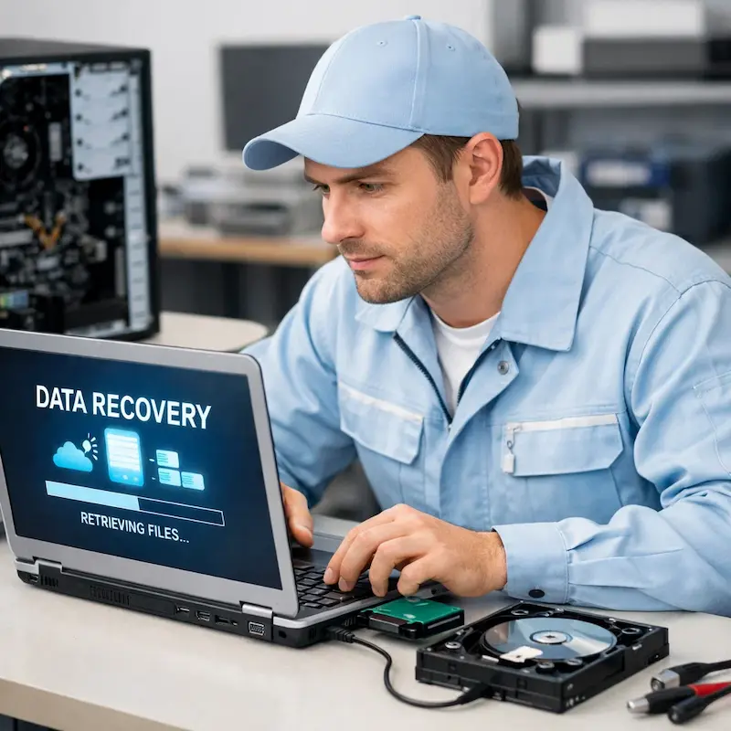 Восстановление данных и файлов в Сходне