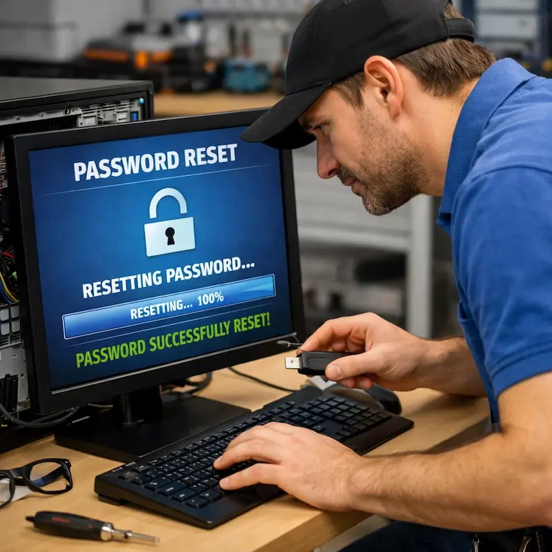 Сброс пароля от компьютера в Сходне