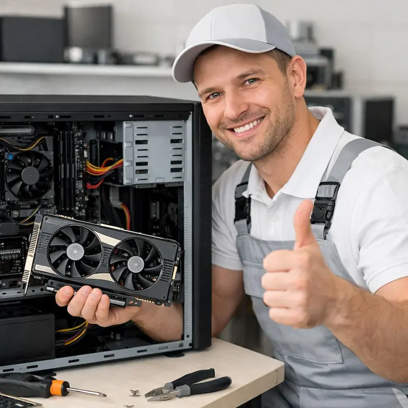 Замена видеокарты ПК в Сходне